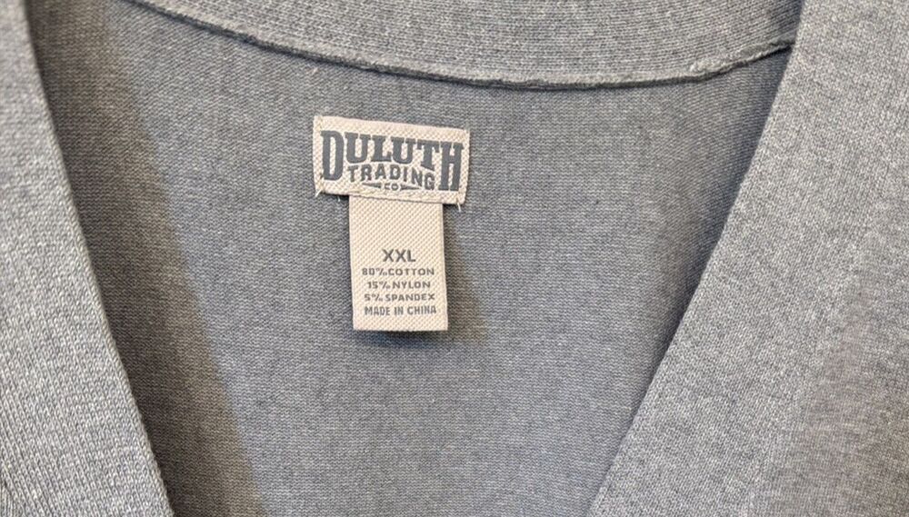 Duluth Trading Gray Long Sleeve Button Front Cardigan Sweater Women XXL Pockets - Picture 5 of 12